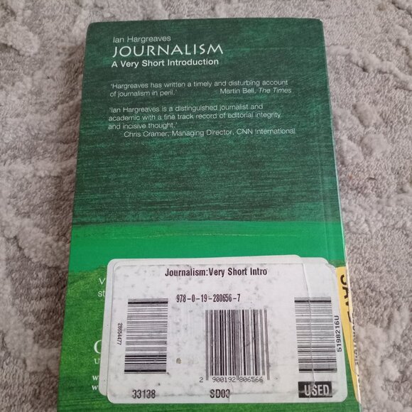 Journalism: A Short Introduction Book - Picture 2 of 2